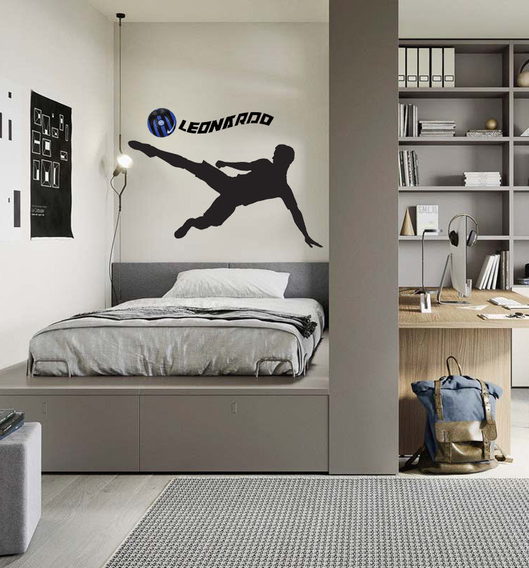Wall Sticker Calciatore in Rovesciata – Personalizzabile