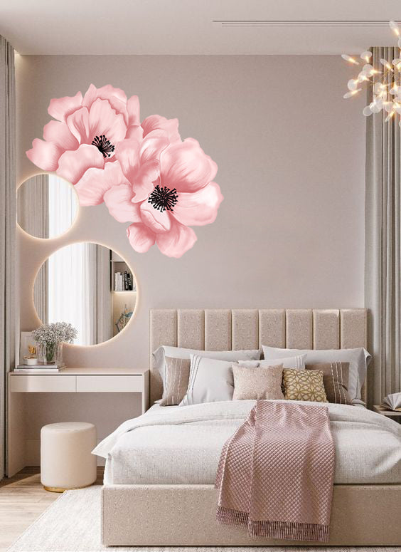 Wall sticker Fiore rosa - modello 1
