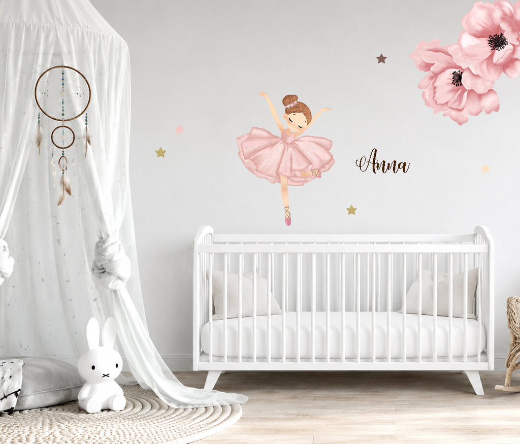 Wall sticker Ballerina classica - Personalizzabile