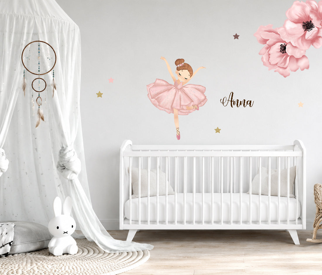 Wall sticker Ballerina classica - Personalizzabile