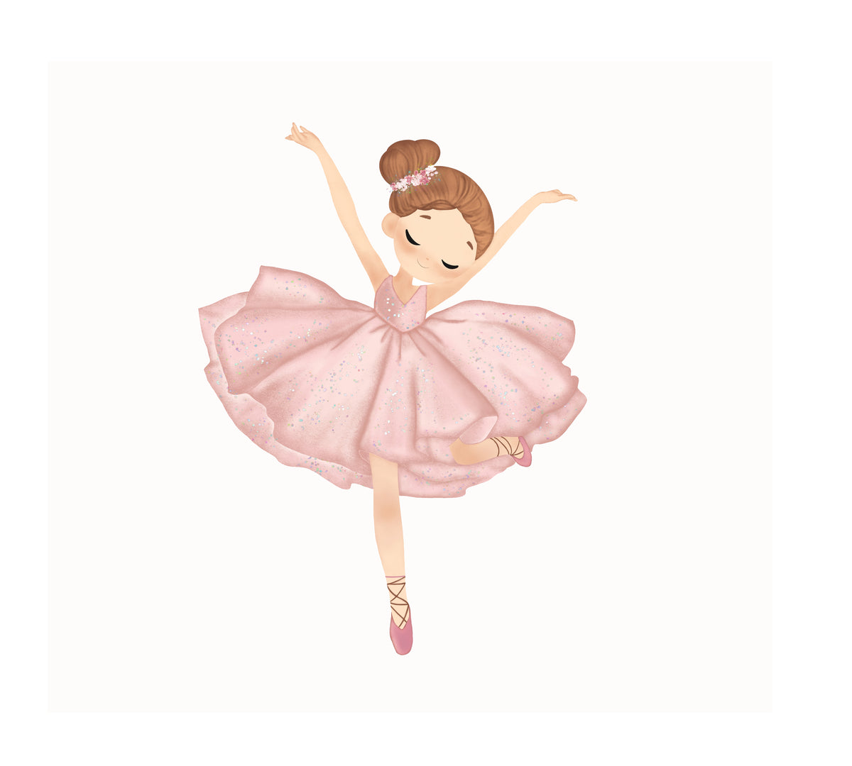 Wall sticker Ballerina classica - Personalizzabile