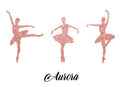 Wall sticker Ballerine glitter - Personalizzabile