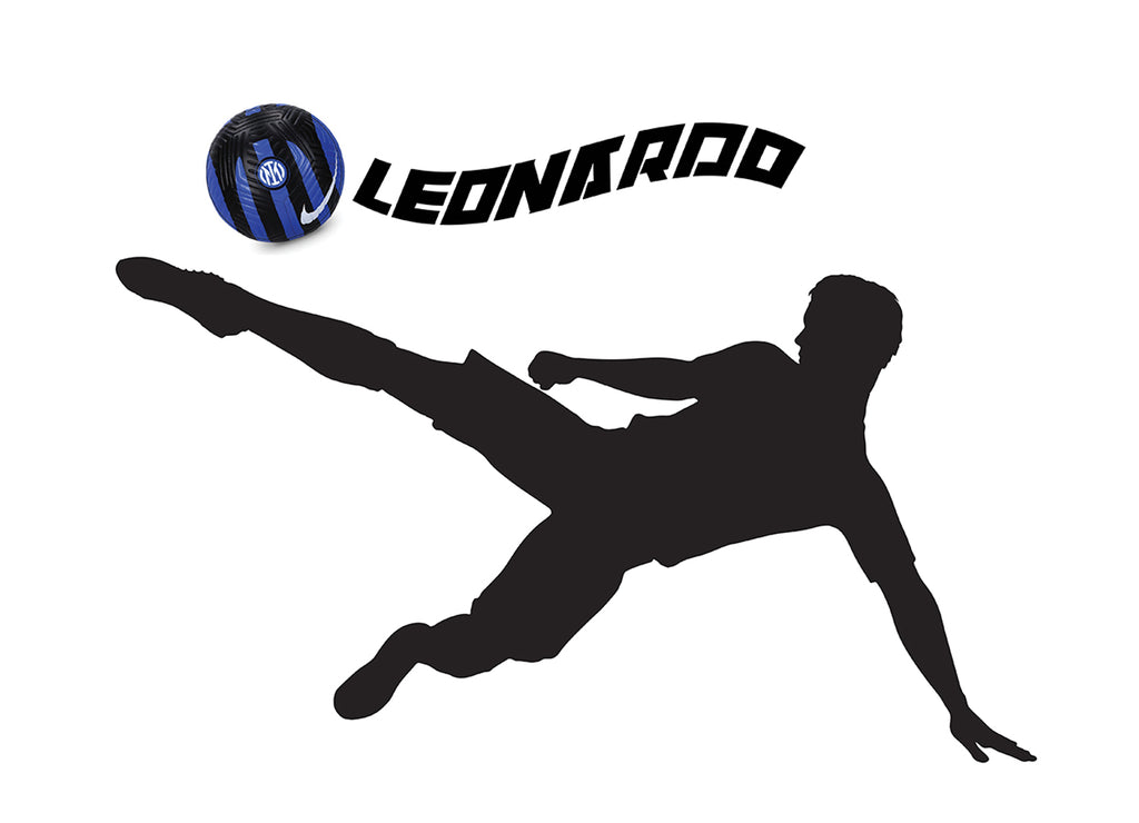 Wall Sticker Calciatore in Rovesciata – Personalizzabile