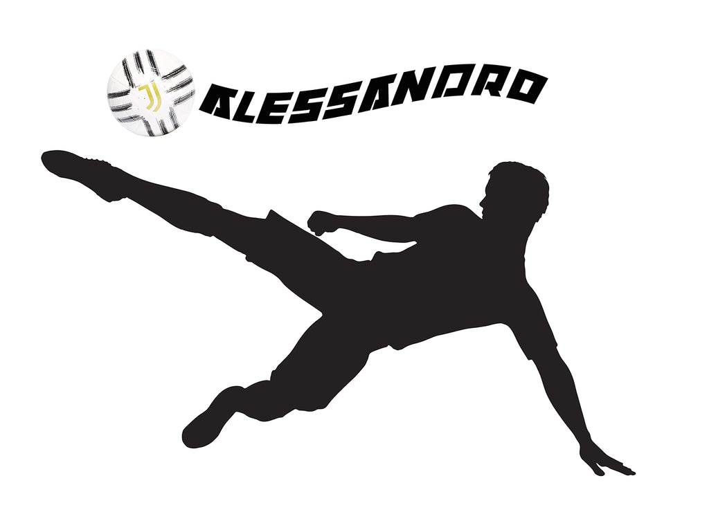 Wall Sticker Calciatore in Rovesciata – Personalizzabile