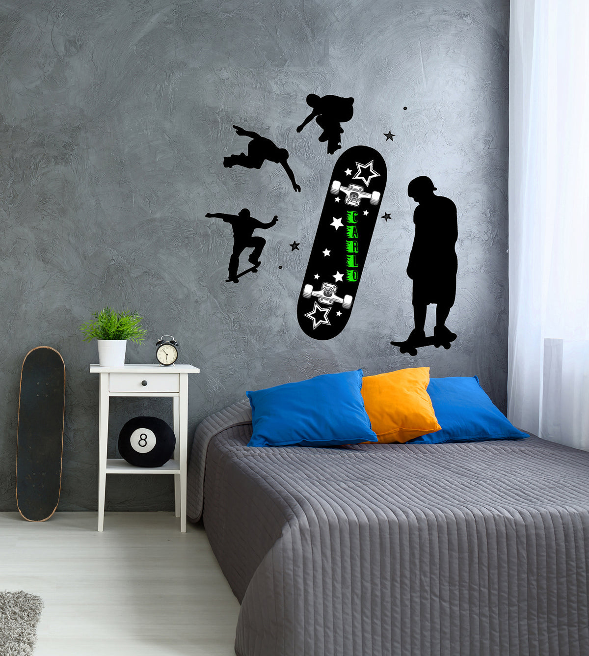 Wall sticker Skatemania - Personalizzabile