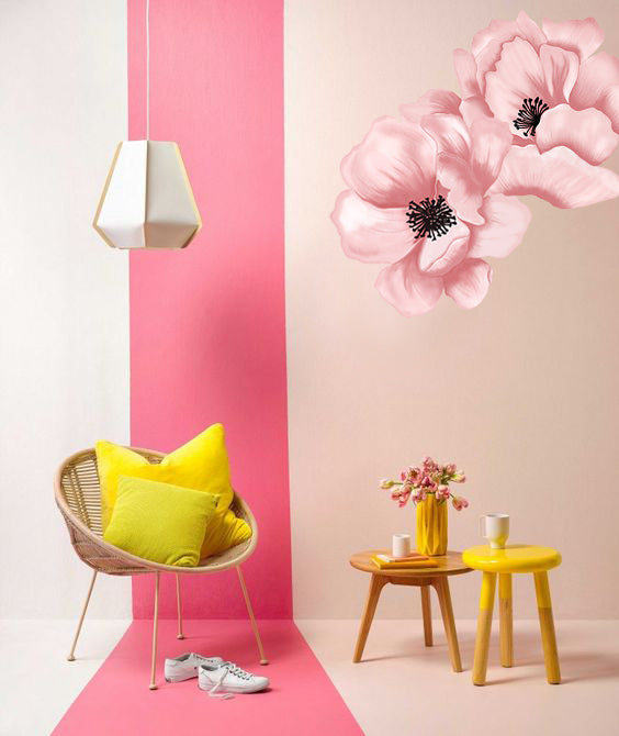Wall sticker Fiore rosa - modello 1