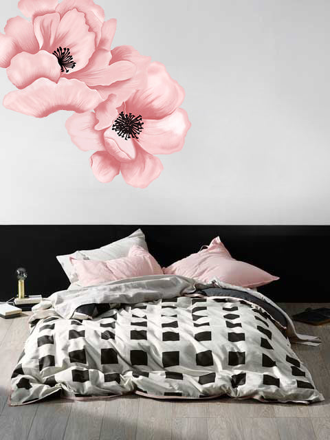 Wall sticker Fiore rosa - modello 1