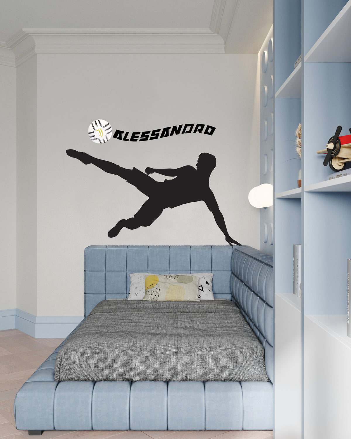 Wall Sticker Calciatore in Rovesciata – Personalizzabile